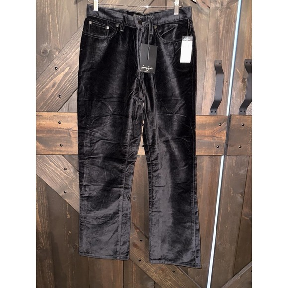 Y2K Hip Hop Sean John NEW‎ Pants Mens 30 Black Crushed Velvet Studded Pocket